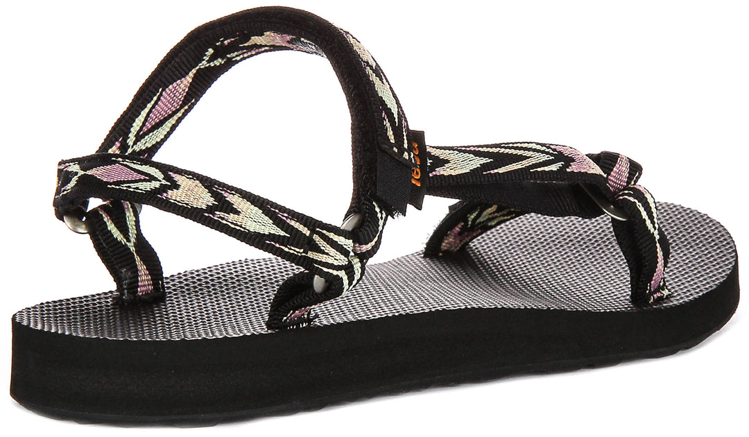 Teva Orginal Universal Slim In Black Multi For Women