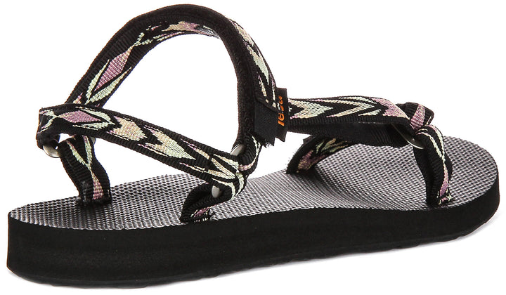 Teva Orginal Universal Slim In Black Multi For Women