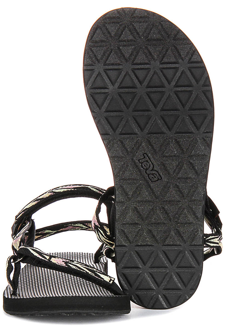 Teva Orginal Universal Slim In Black Multi For Women