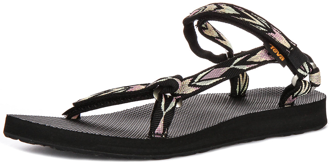 Teva Orginal Universal Slim In Black Multi For Women