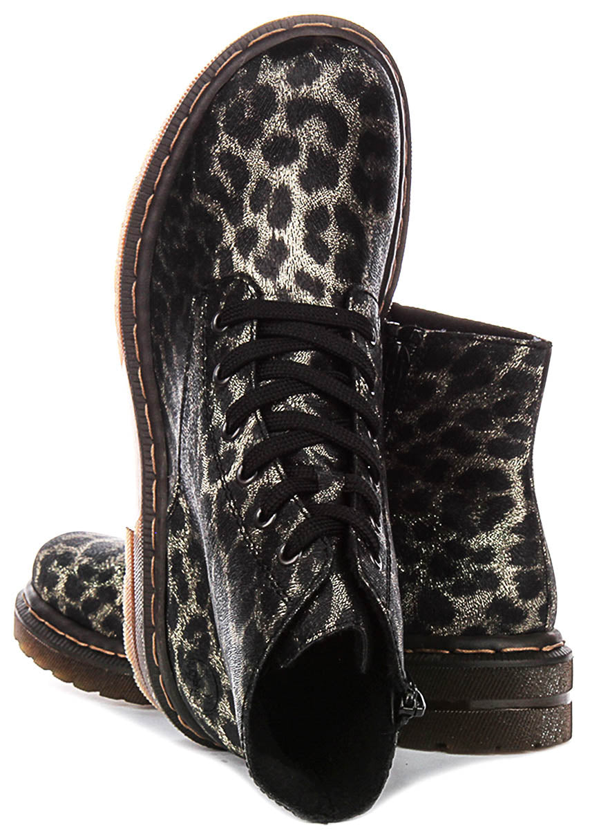 Rieker 78240-90 In Black Leopard For Women
