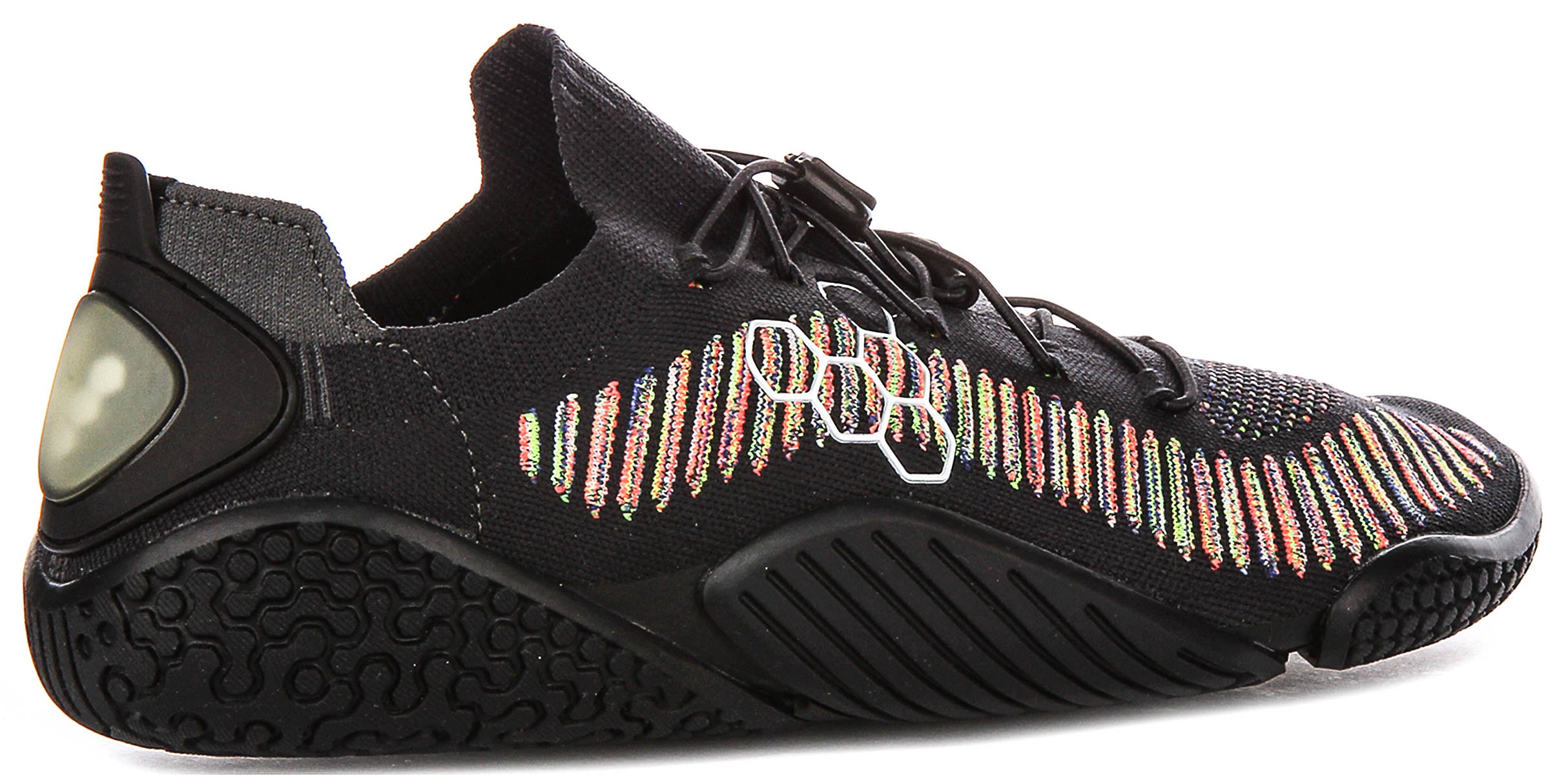 Vivobarefoot Motus Flex In Black Multi For Men | Lace up Barefoot