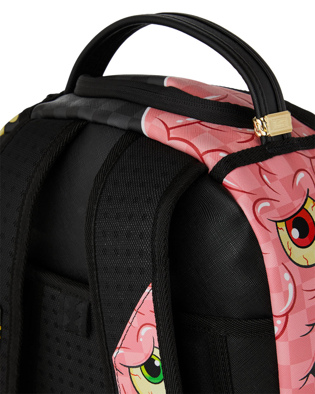 Sprayground Zombie Collage Backpack In Black Multicolour