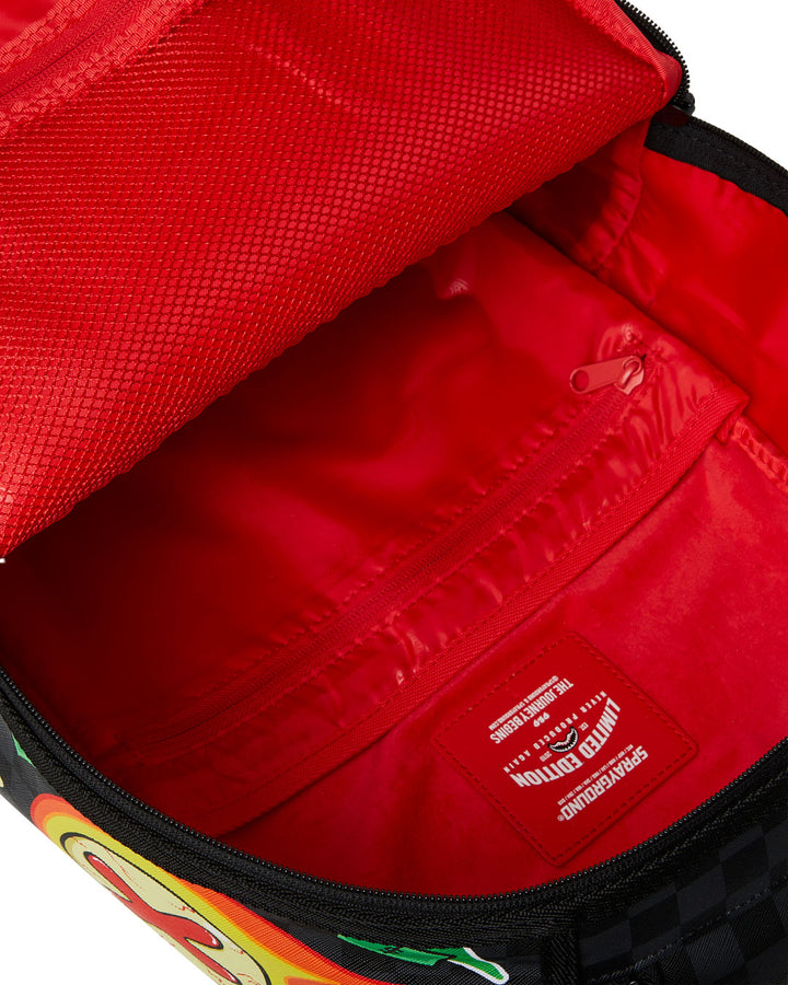 Sprayground Zombie Collage Backpack In Black Multicolour