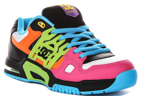 Dc Shoes AT-2 In Black Pink Lime For Men