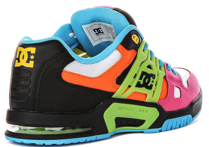 Dc Shoes AT-2 In Black Pink Lime For Men