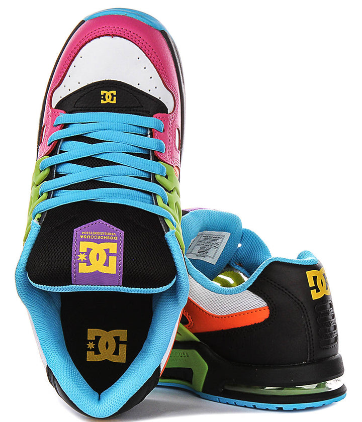 Dc Shoes AT-2 In Black Pink Lime For Men