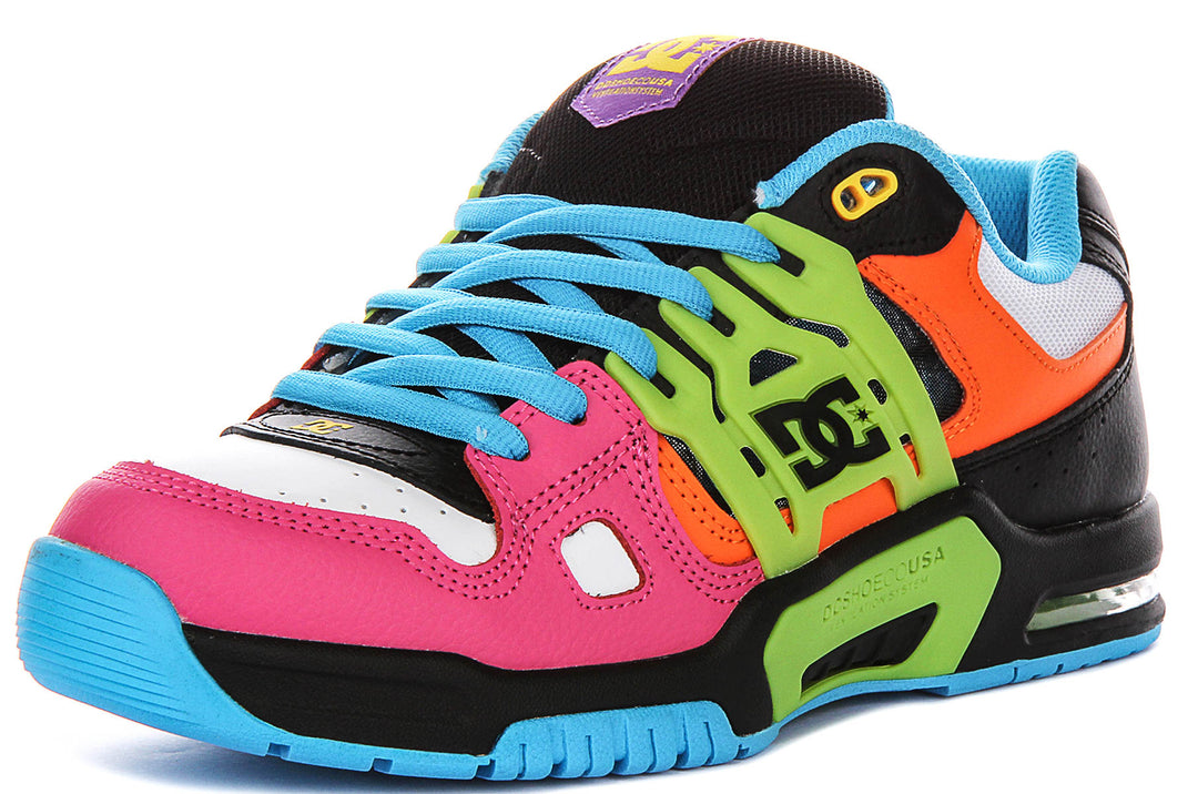 Dc Shoes AT-2 In Black Pink Lime For Men