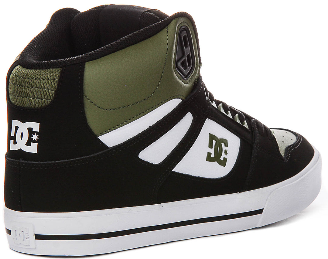 Dc Shoes Pure Hightop Wc In Black Olive For Men