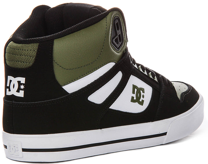 Dc Shoes Pure Hightop Wc In Black Olive For Men