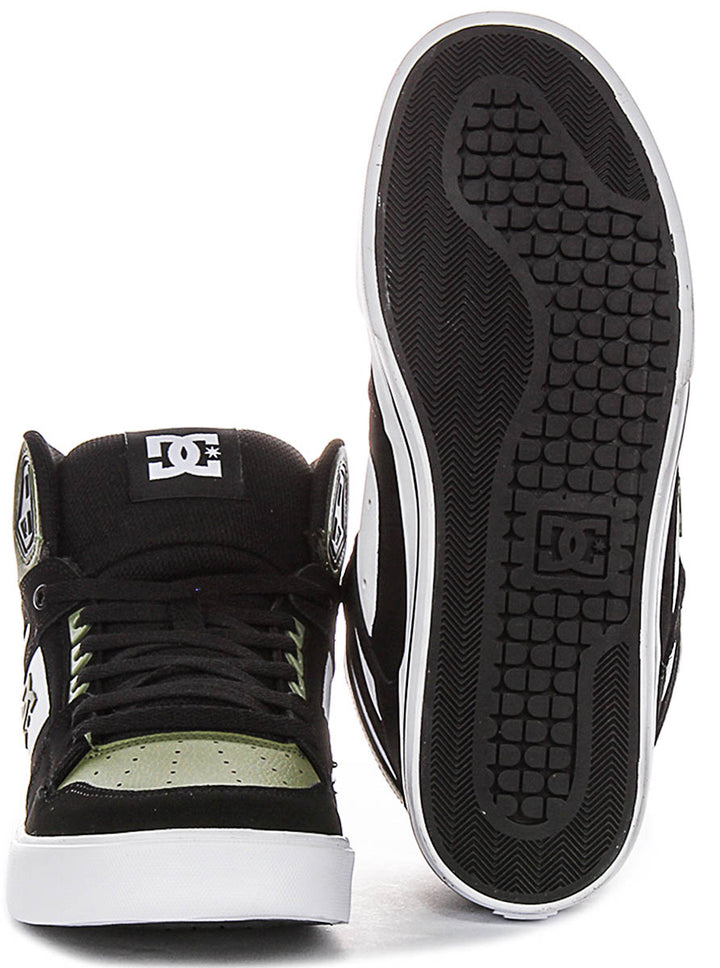 Dc Shoes Pure Hightop Wc In Black Olive For Men