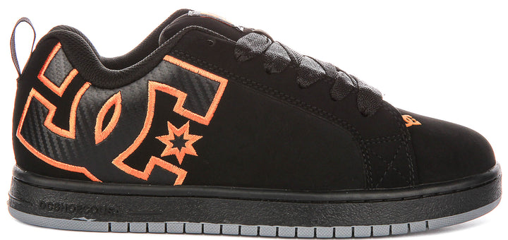 Dc Shoes Court Graffik In Black Orange For Men