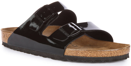 Birkenstock Arizona Bs In Black Patent For Women | Regular Fit