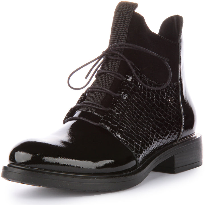 Justinreess England Mylah In Black Patent For Women