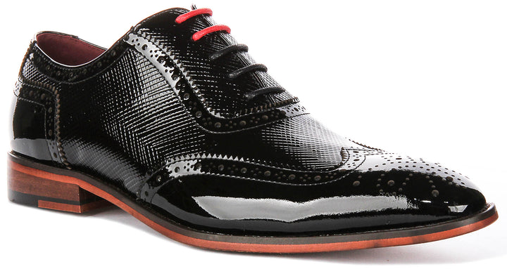 Justinreess England Flynn In Black Patent For Men