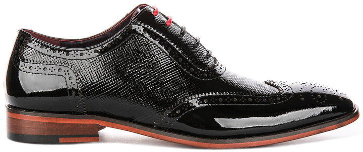 Justinreess England Flynn In Black Patent For Men