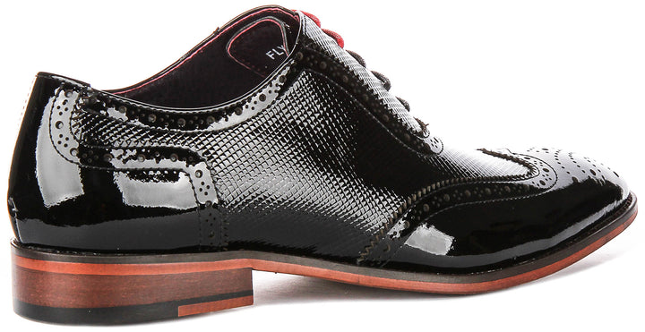 Justinreess England Flynn In Black Patent For Men