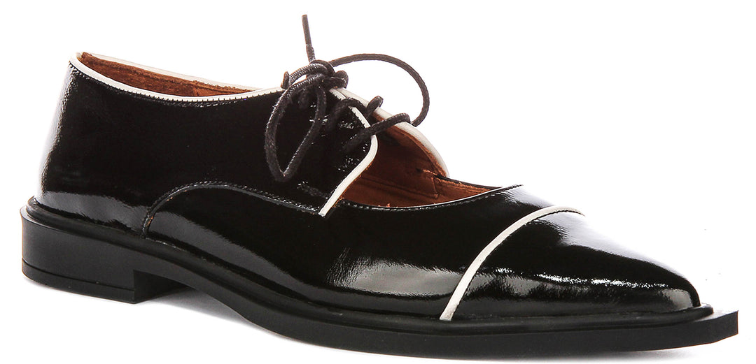 Justinreess England Jane In Black Patent For Women