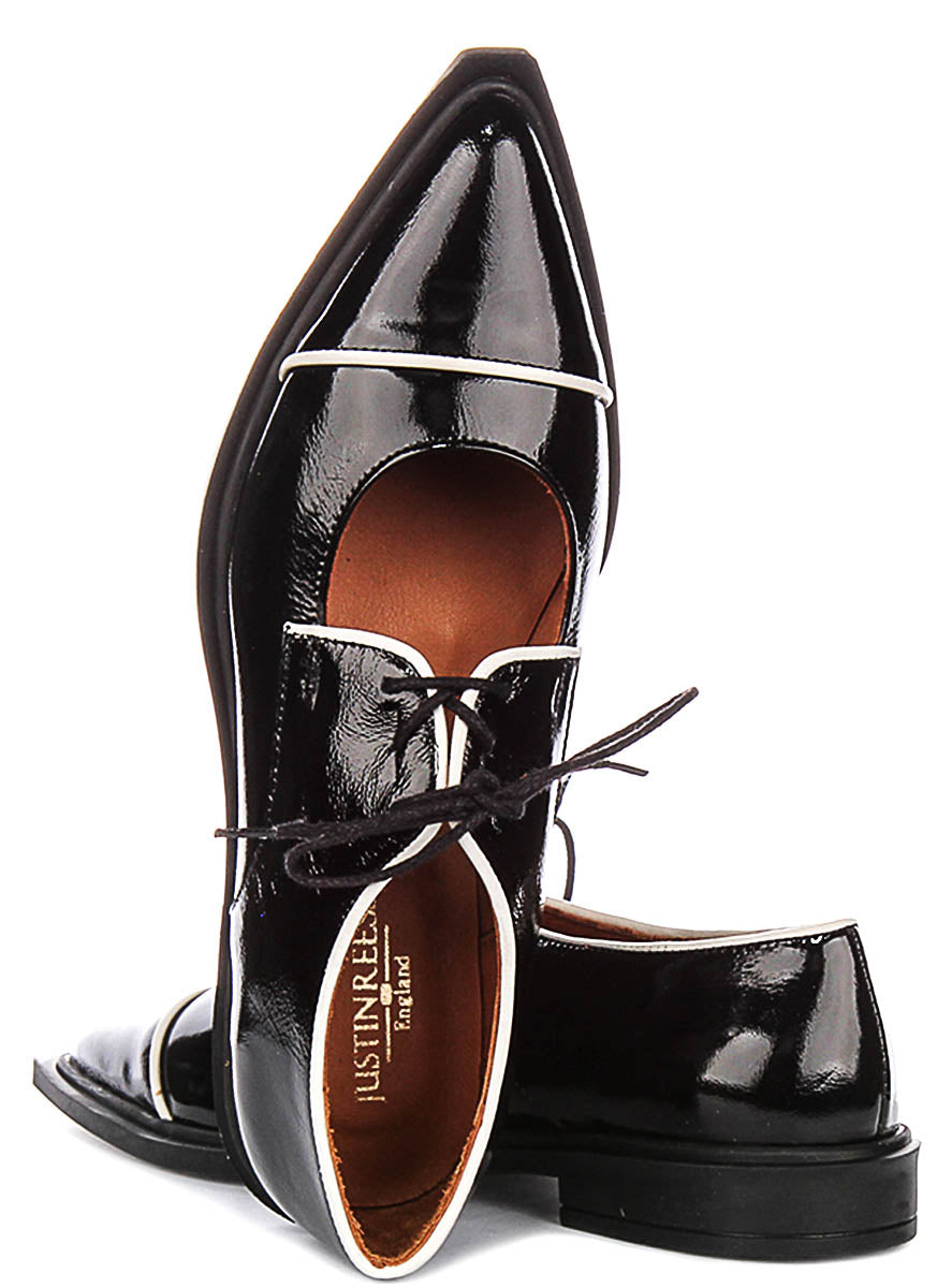 Justinreess England Jane In Black Patent For Women