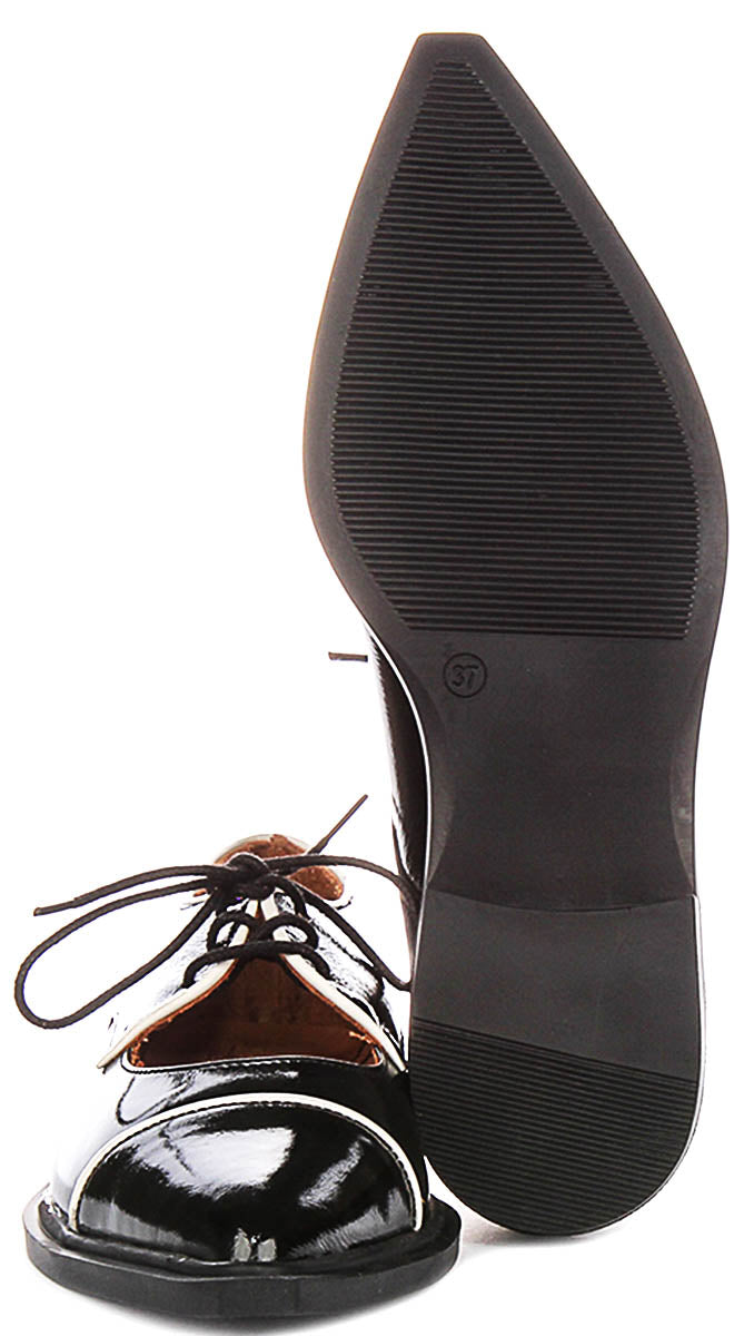 Justinreess England Jane In Black Patent For Women