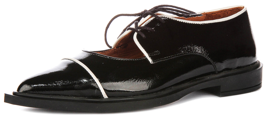 Justinreess England Jane In Black Patent For Women