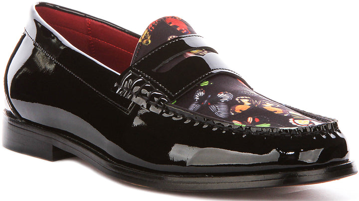 Justinreess England Gabriel In Black Patent For Men