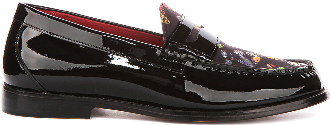 Justinreess England Gabriel In Black Patent For Men