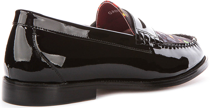 Justinreess England Gabriel In Black Patent For Men