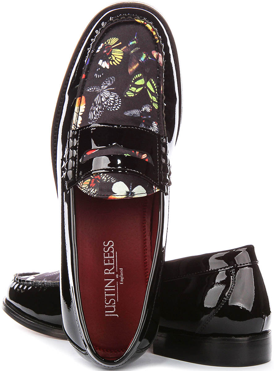 Justinreess England Gabriel In Black Patent For Men