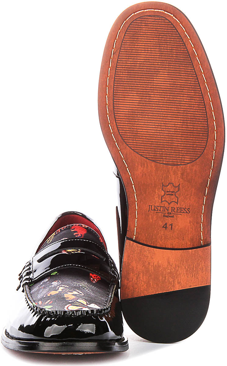 Justinreess England Gabriel In Black Patent For Men
