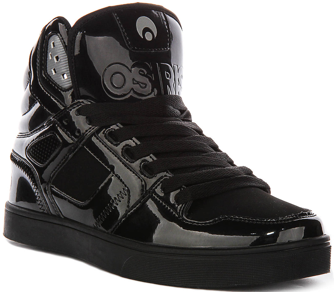 Osiris Clone In Black Patent For Men