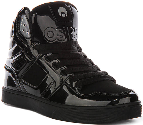 Osiris Clone In Black Patent For Men