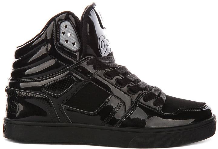Osiris Clone In Black Patent For Men