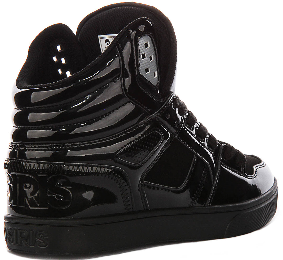 Osiris Clone In Black Patent For Men