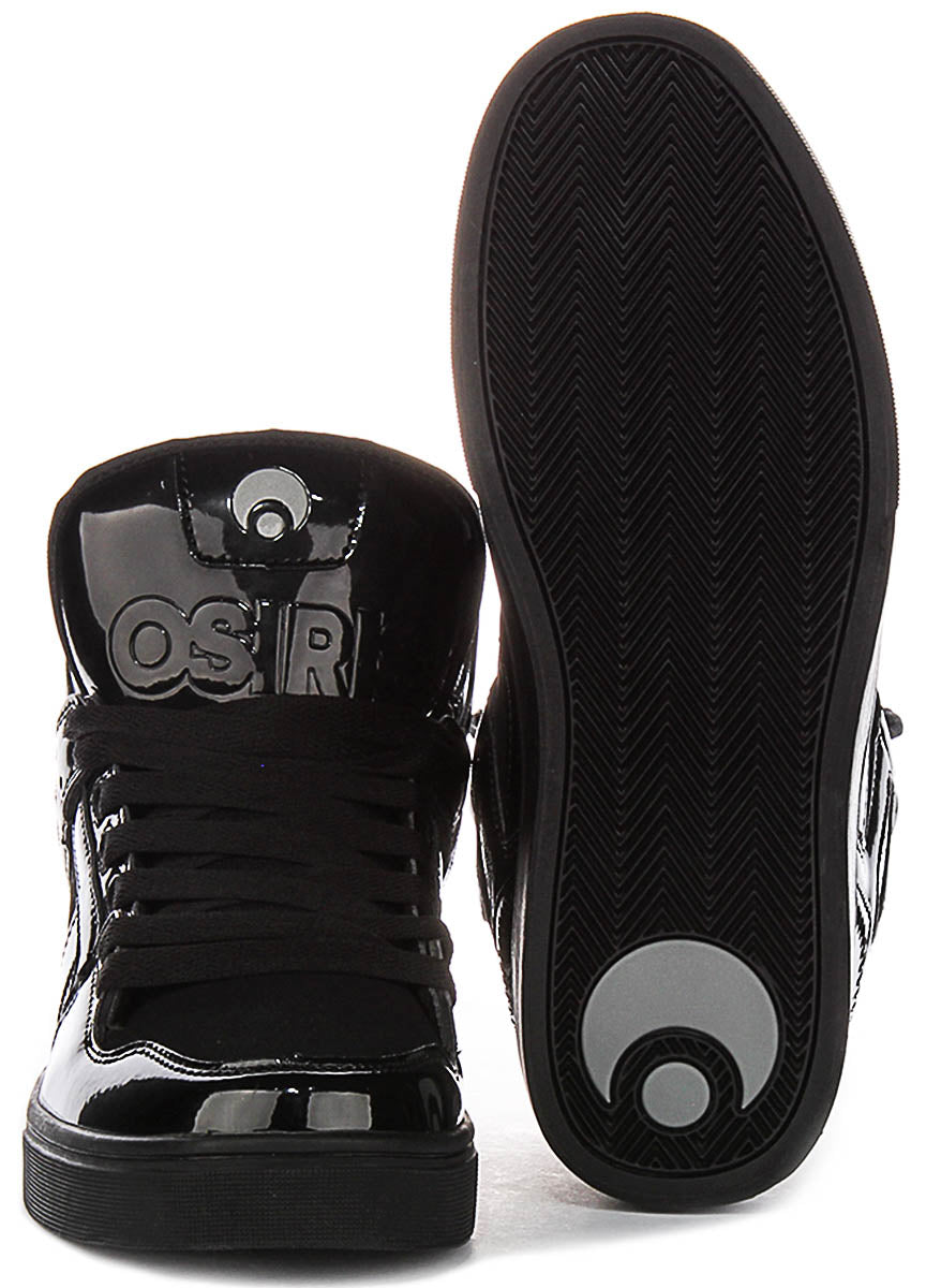 Osiris Clone In Black Patent For Men