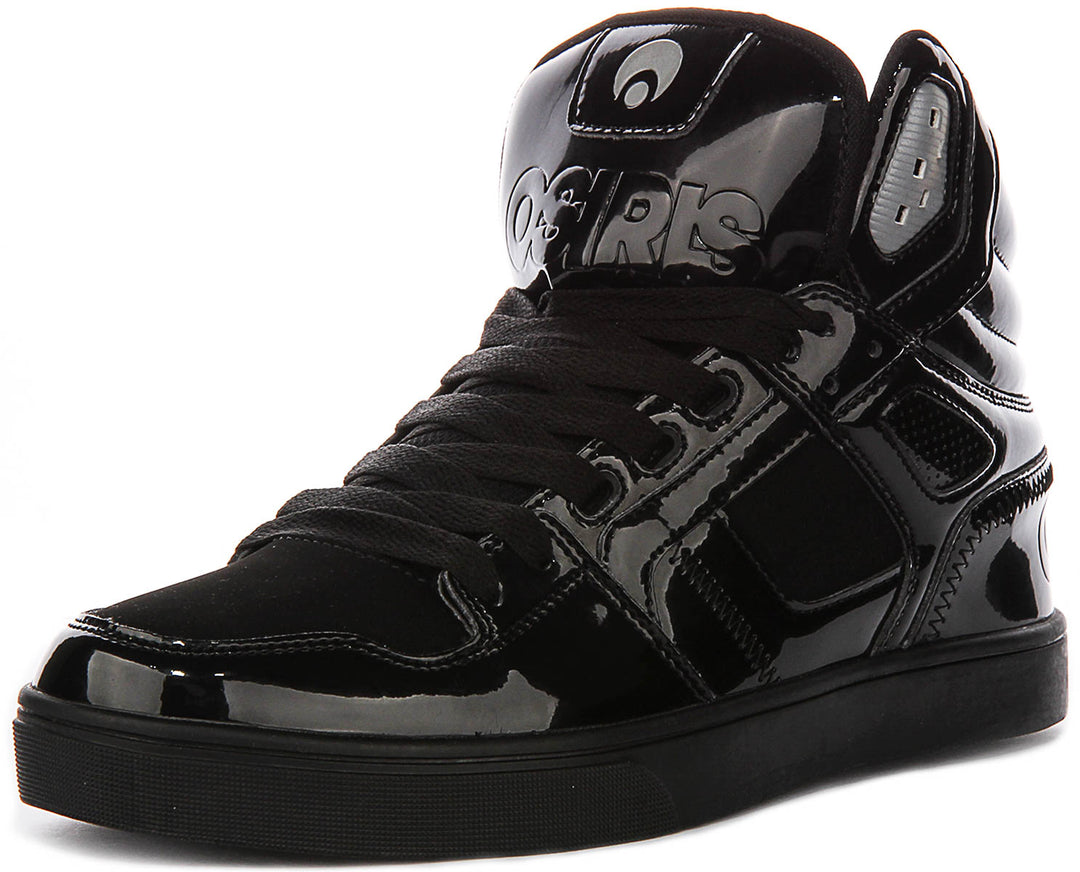 Osiris Clone In Black Patent For Men
