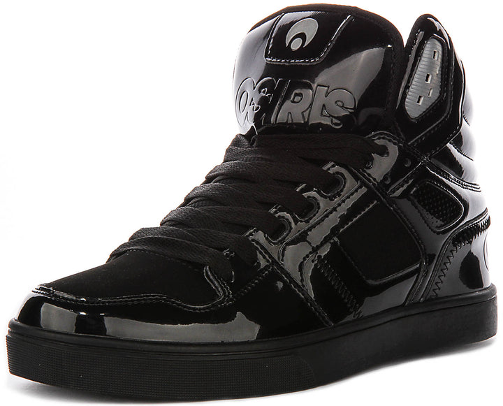 Osiris Clone In Black Patent For Men