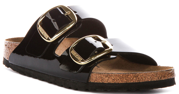 Birkenstock Arizona Big Buckle In Black Patent For Women | Narrow Fit