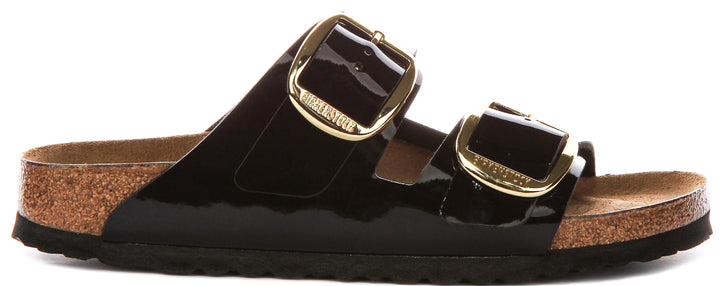 Birkenstock Arizona Big Buckle In Black Patent For Women | Narrow Fit