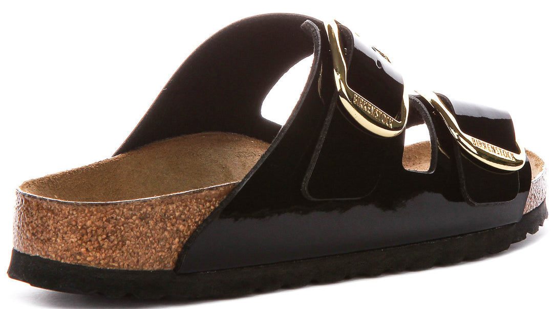 Birkenstock Arizona Big Buckle In Black Patent For Women | Narrow Fit