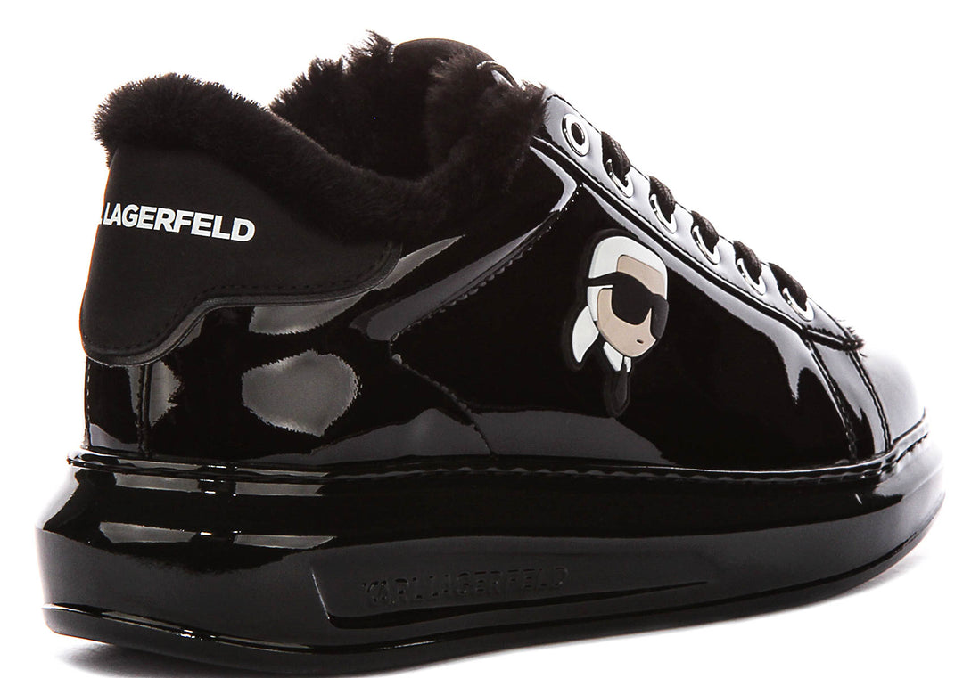 Karl Lagerfeld Kapri NFT Shine In Black Patent For Women