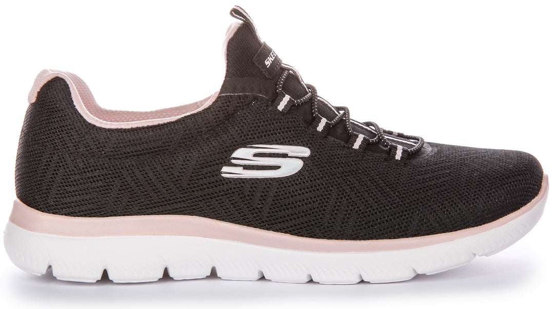 Skechers Summits Artist In Black Pink For Women