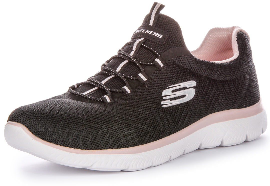 Skechers Summits Artist In Black Pink For Women