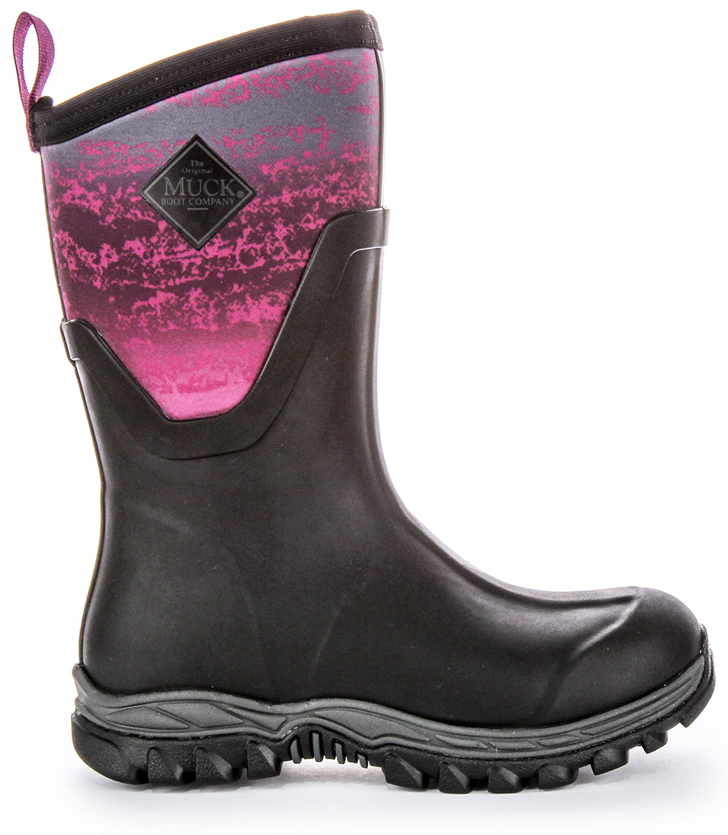 Muck W Arctic Sport Mid 2 In Black Pink For Women