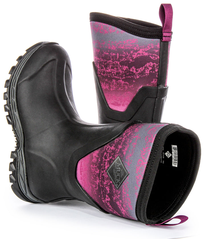 Muck W Arctic Sport Mid 2 In Black Pink For Women