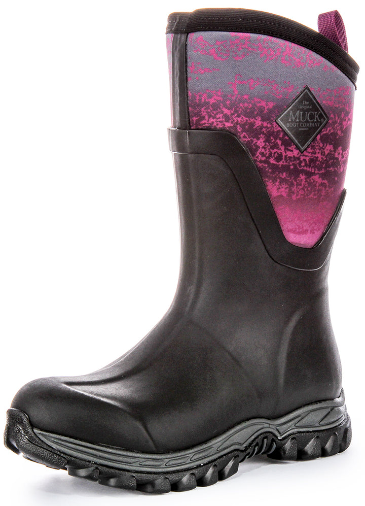 Muck W Arctic Sport Mid 2 In Black Pink For Women