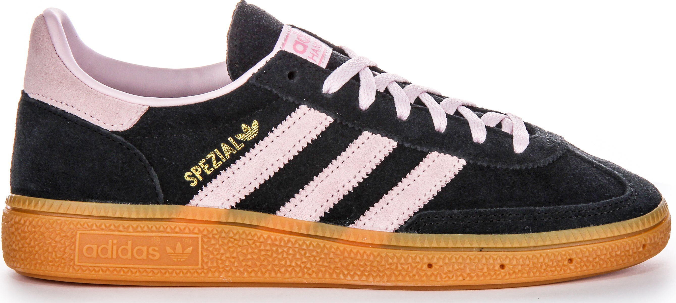 Adidas Handball Spezial In Black Pink For Women | Lace up Trainers