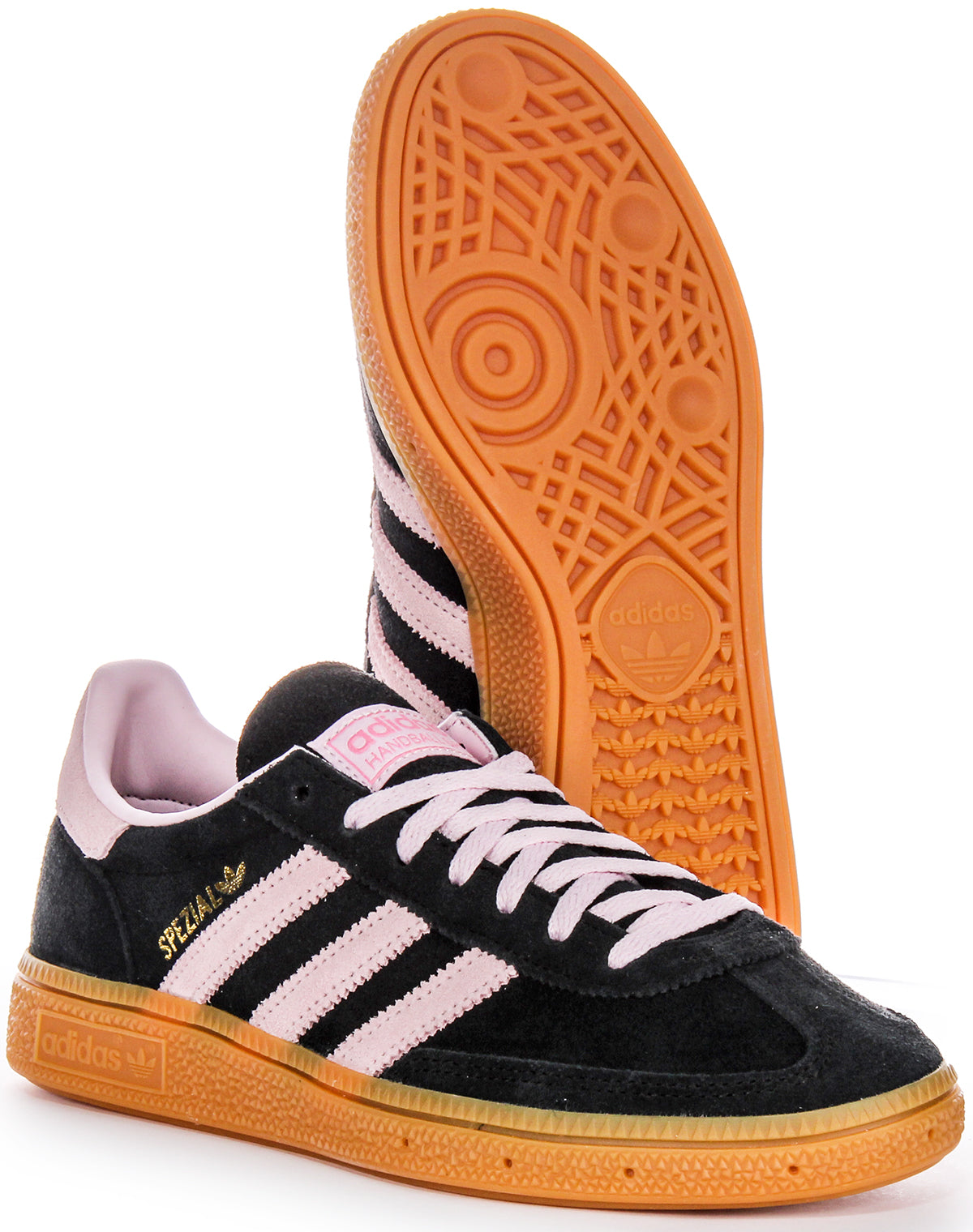 Adidas Handball Spezial In Black Pink For Women | Lace up