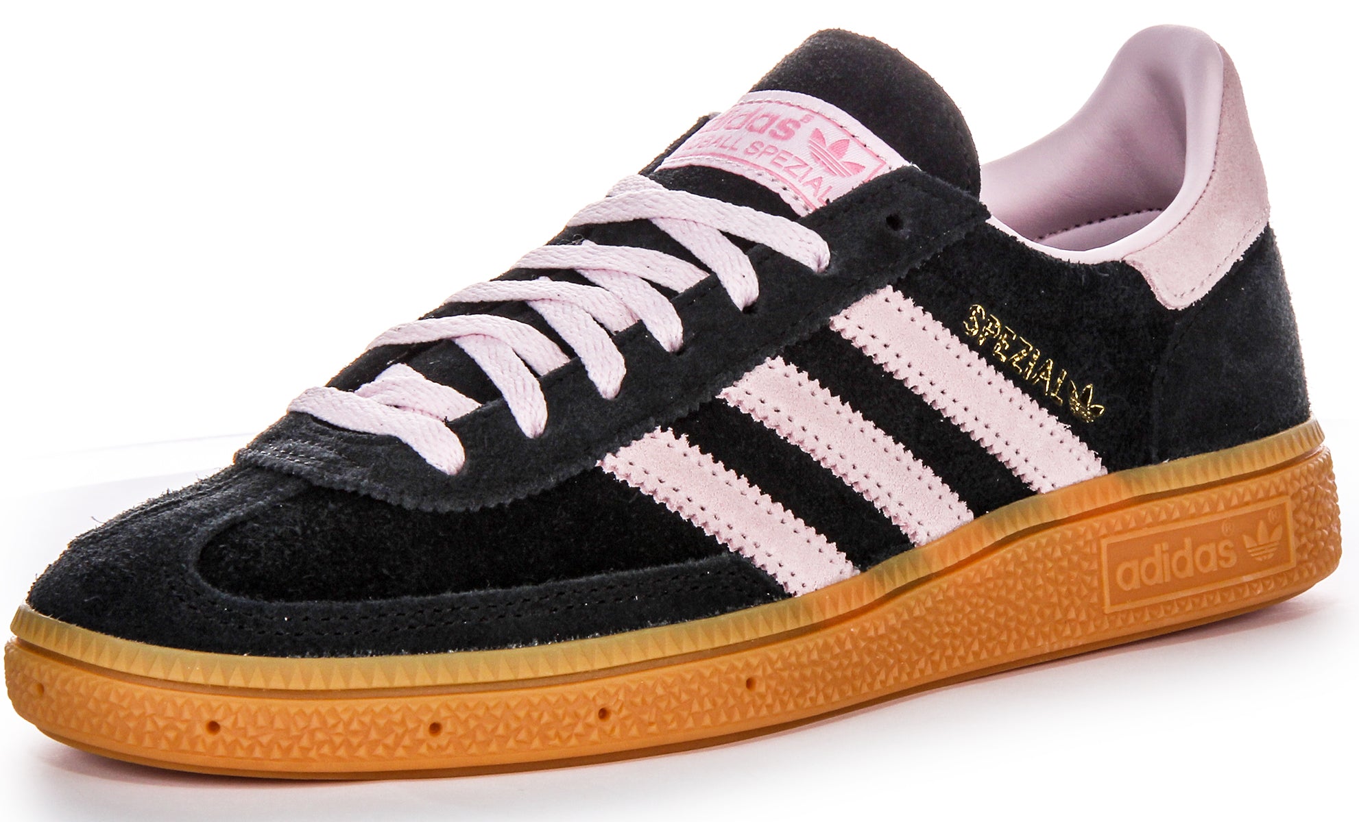 Adidas Handball Spezial In Black Pink For Women | Lace up Trainers