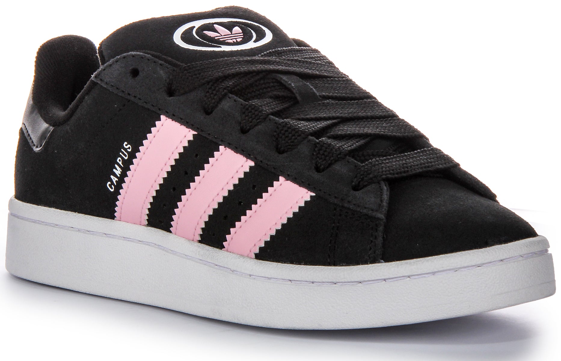 Ladies black and pink adidas trainers online